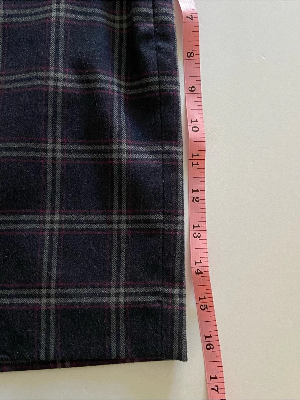 Banana Republic Navy Plaid Mini Skirt Size 0P